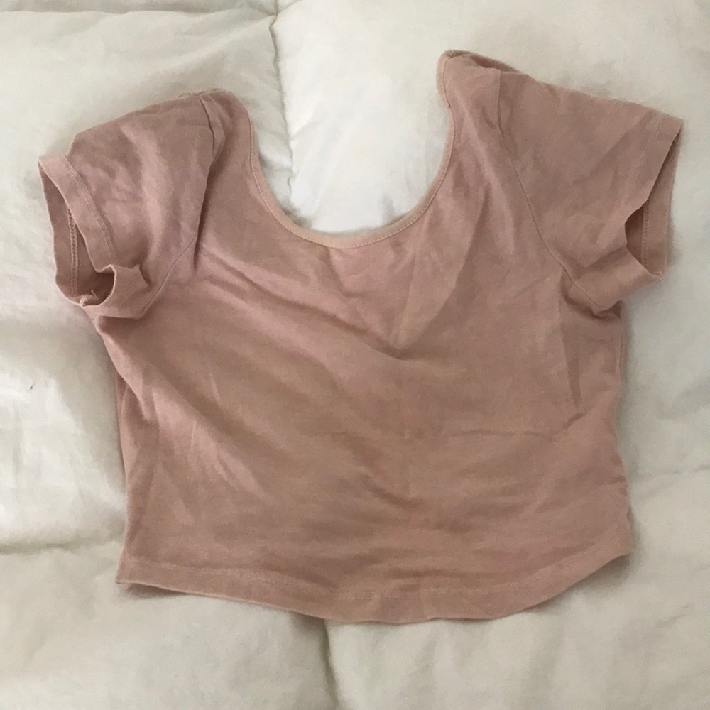 Brandy Melville Nude/ Blush Crop Top